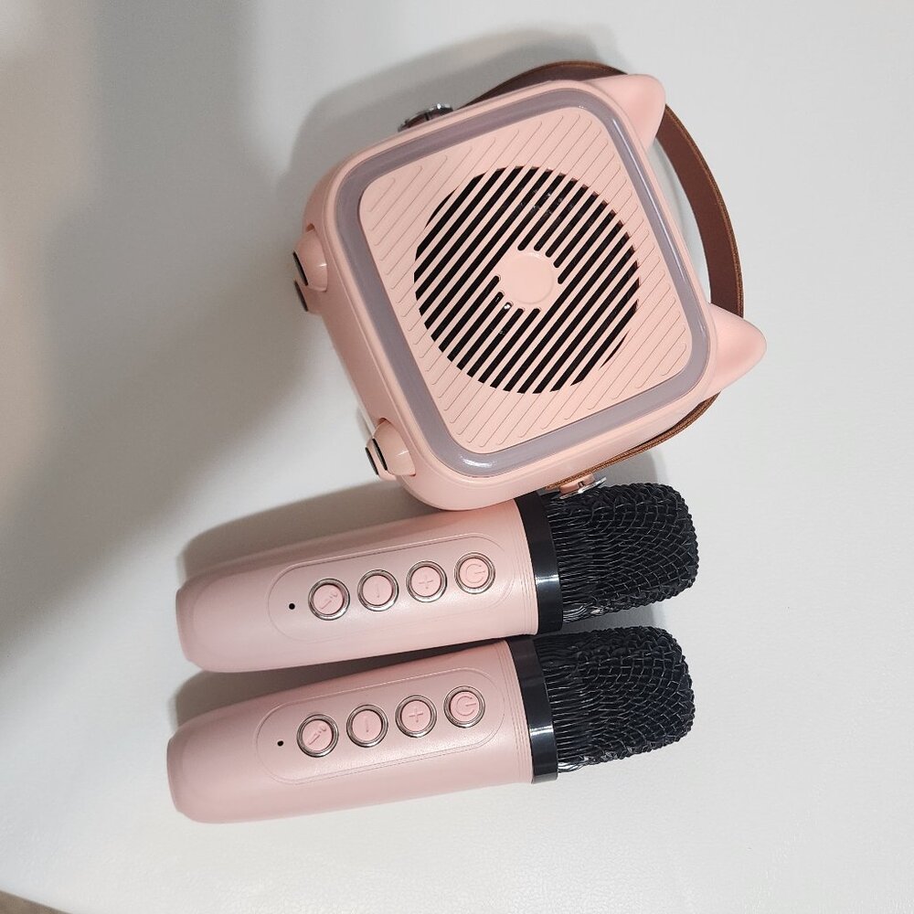 Mini Karaoke Machine for Kids Portable Karaoke Machine with 2 Microphones